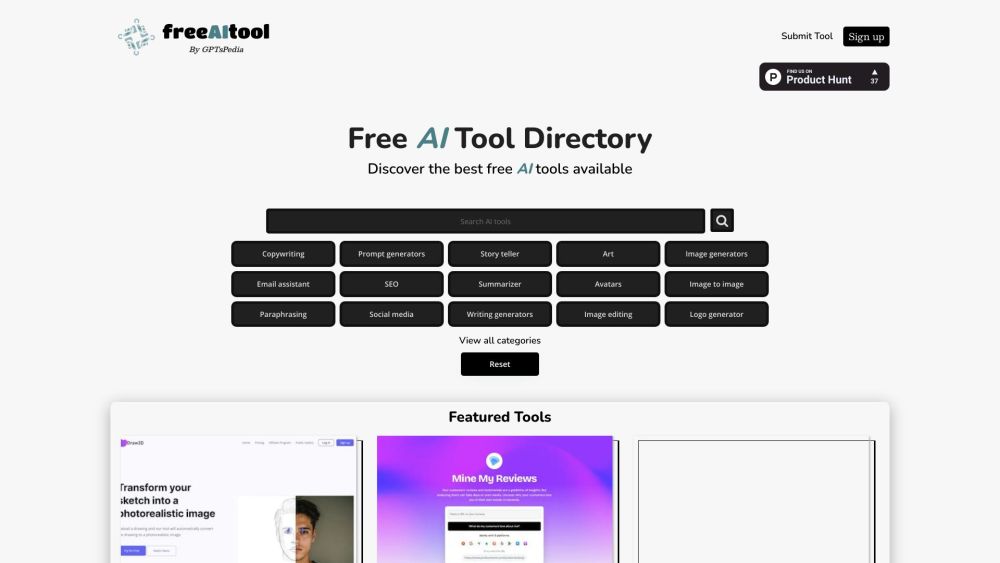 Free AI Tools Directory