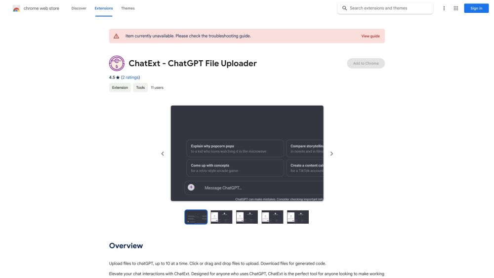 ChatExt - ChatGPT File Uploader