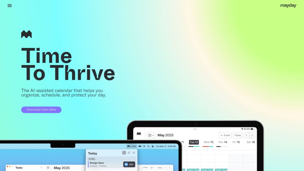 Mayday: AI辅助日历