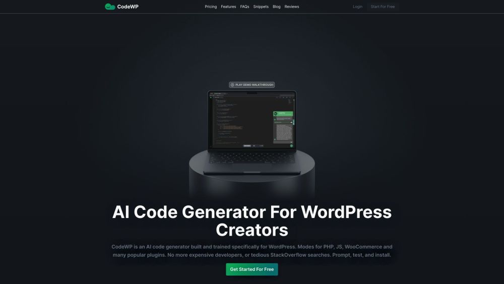 CodeWP - AI WordPress代码生成器和助手