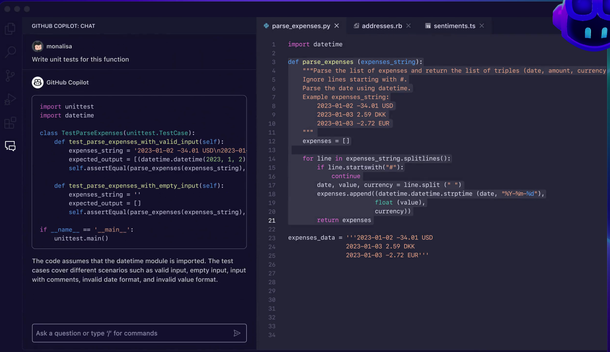 GitHub Copilot - GitHub 推出的AI编程助手