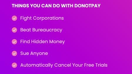 DoNotPay-世界上第一个机器人律师