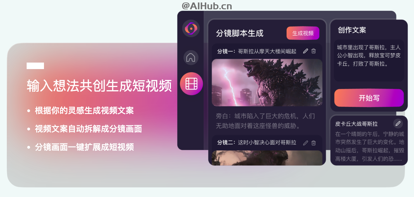 星火绘镜-讯飞推出的一站式AI短视频创作工具