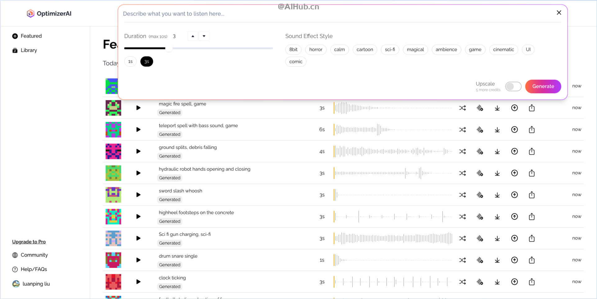 OptimizerAI-为视频自动生成音效的AI工具