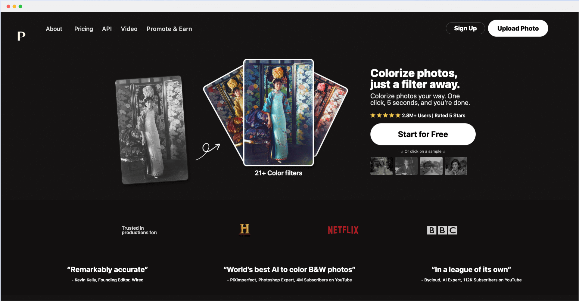 Palette: 在线AI黑白照片上色工具